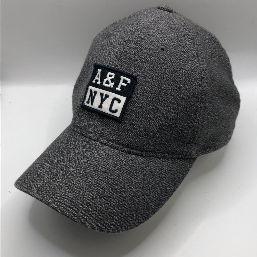 Abercrombie & Fitch Baseball Gray Snapback Baseball Cap Hat